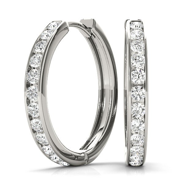 Diamond hoop earrings on sale canada